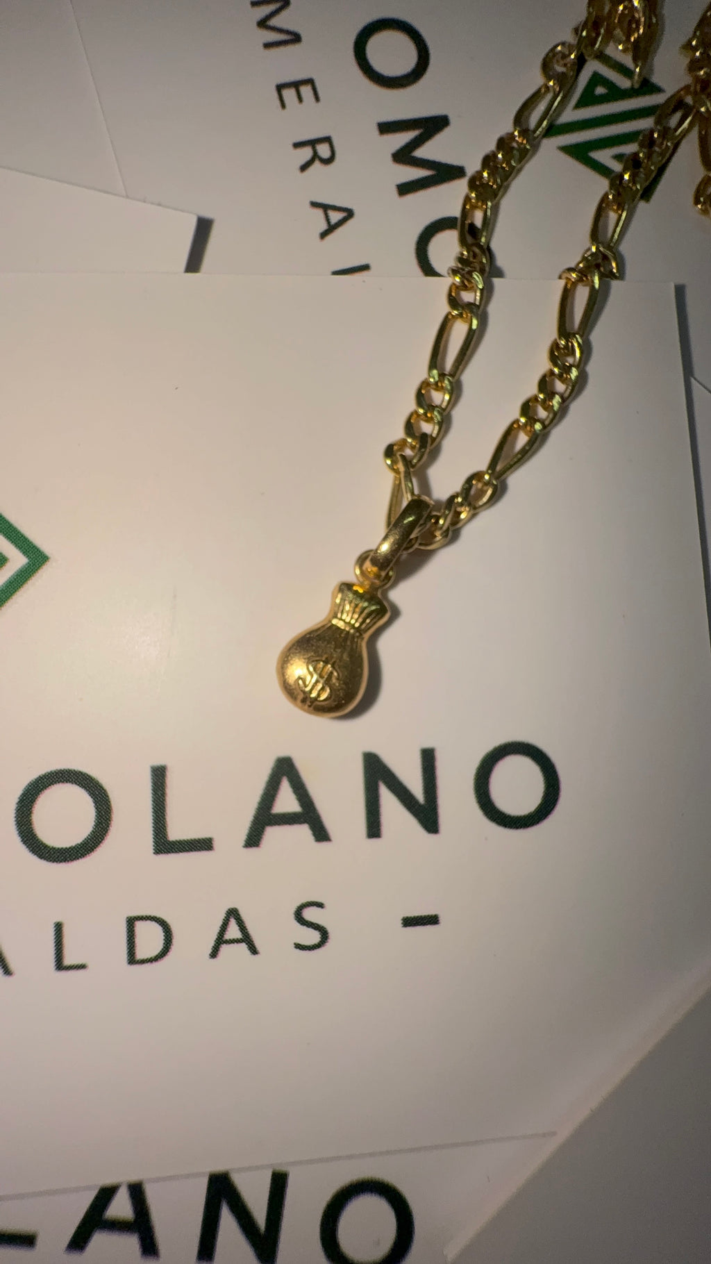 Dije en Oro Bolsa de Dinero