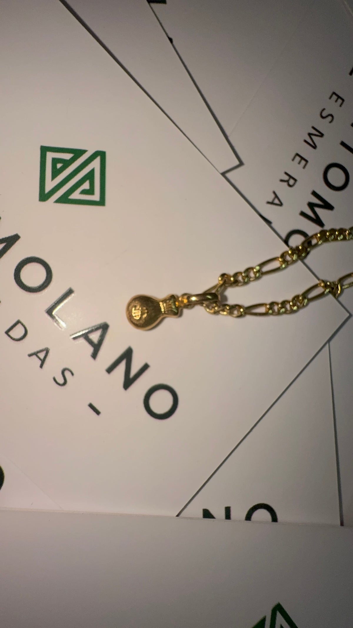 Dije en Oro Bolsa de Dinero