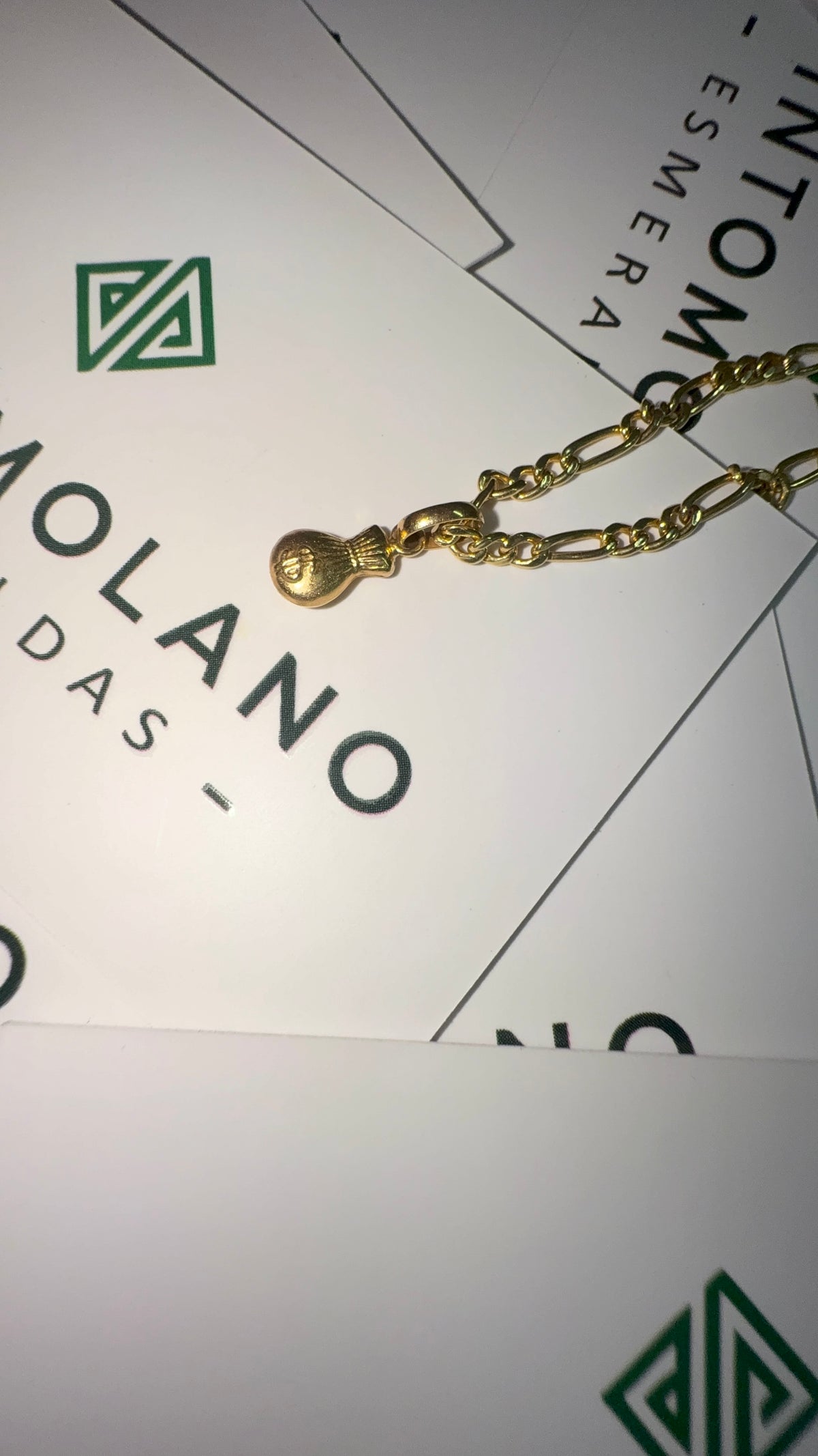 Dije en Oro Bolsa de Dinero