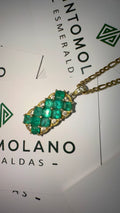 Dije Exclusivo En Oro con 11 Esmeraldas - Disponible para Fabricación