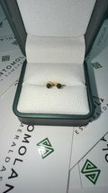 Aretes en Oro y Diamante Negro