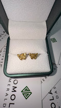 Aretes en Oro de Mariposa