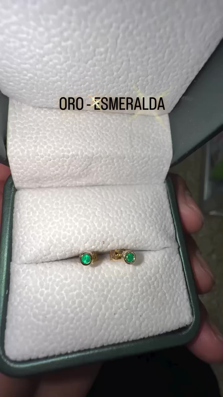 Aretes Topos en Oro Bicelados (Disponible para Fabricación)