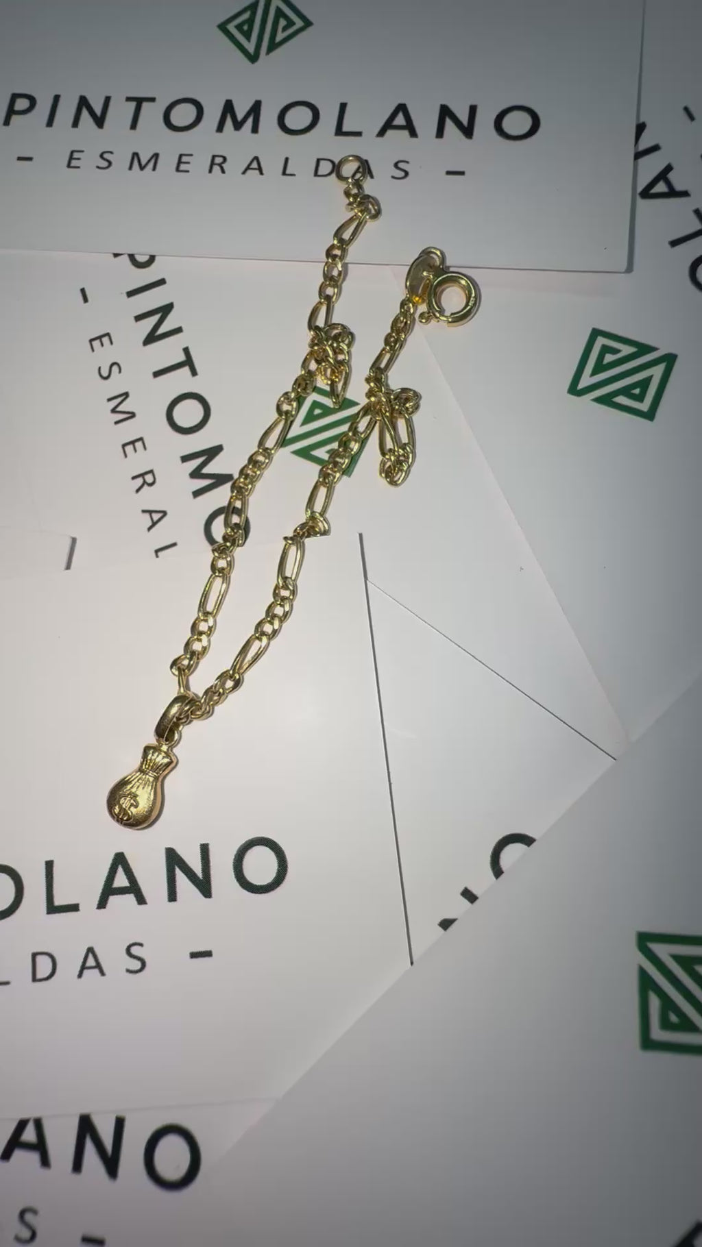 Dije en Oro Bolsa de Dinero