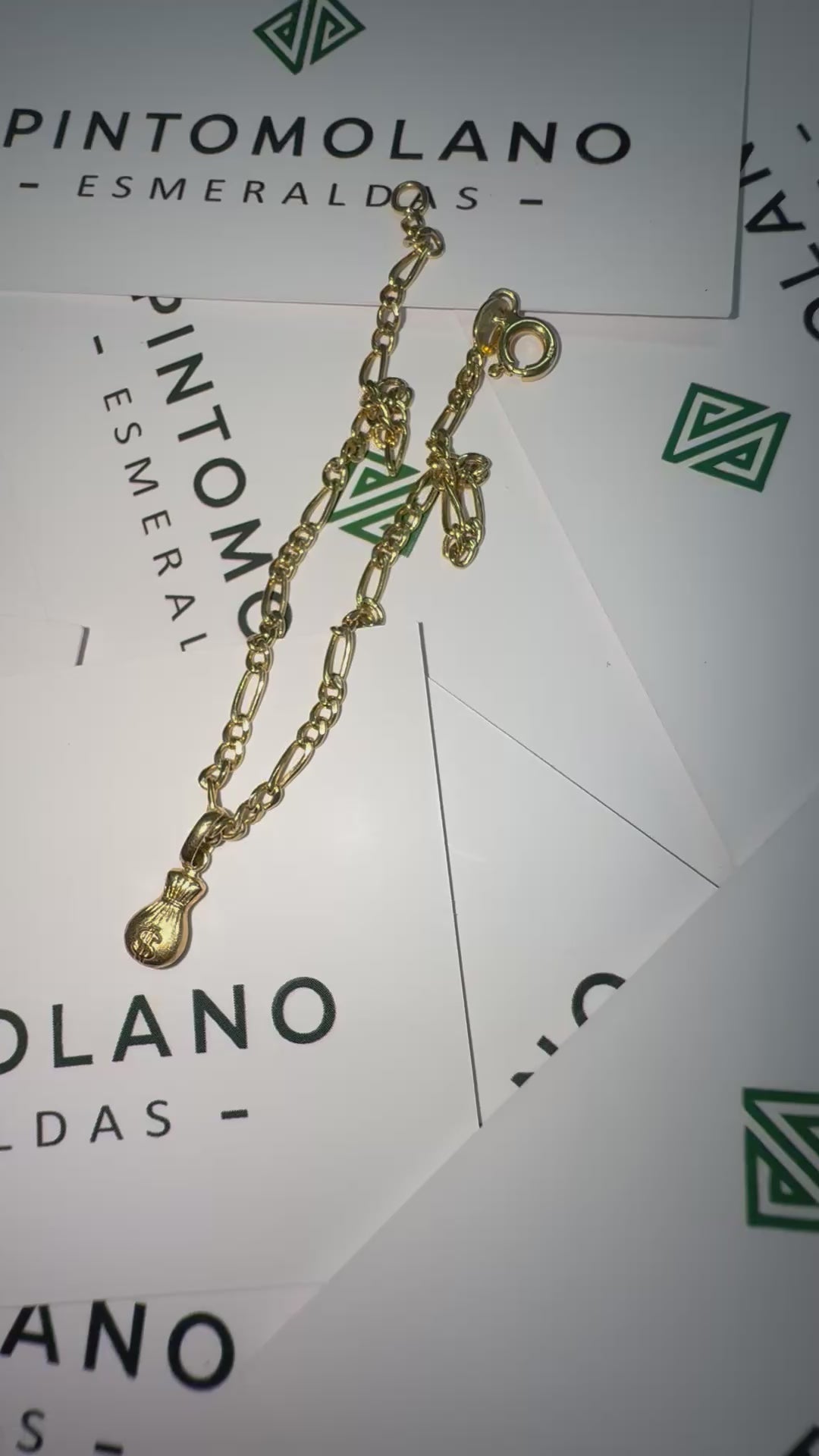 Dije en Oro Bolsa de Dinero